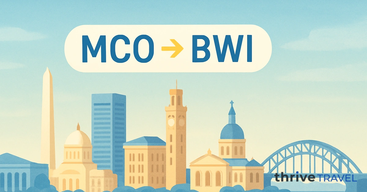 Orlando to Baltimore
