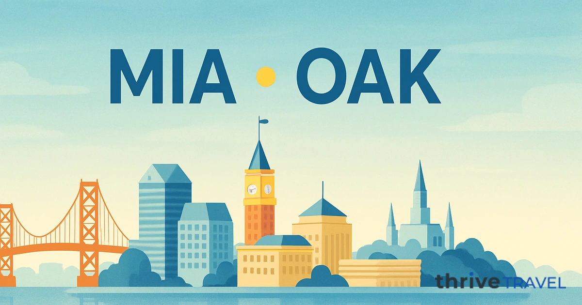 Miami to Oakland