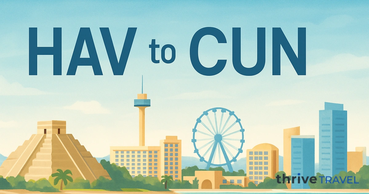 Havana to Cancun