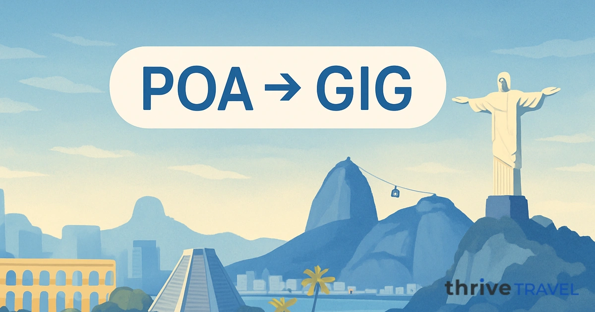 Porto Alegre to Rio de Janeiro