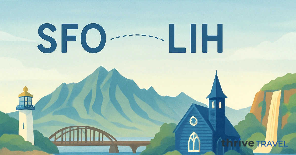San Francisco to Lihue