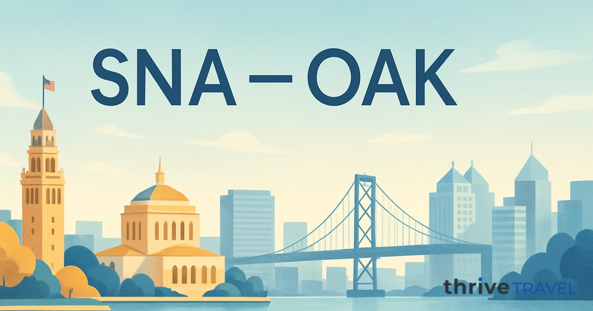 Santa Ana to Oakland