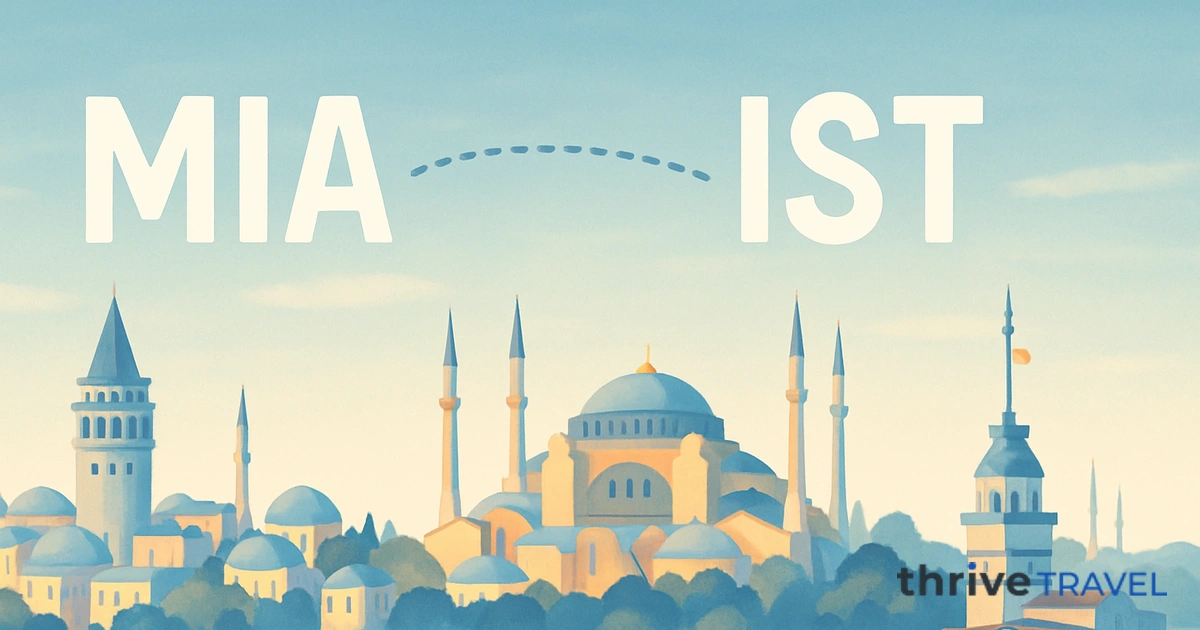 Miami to Istanbul