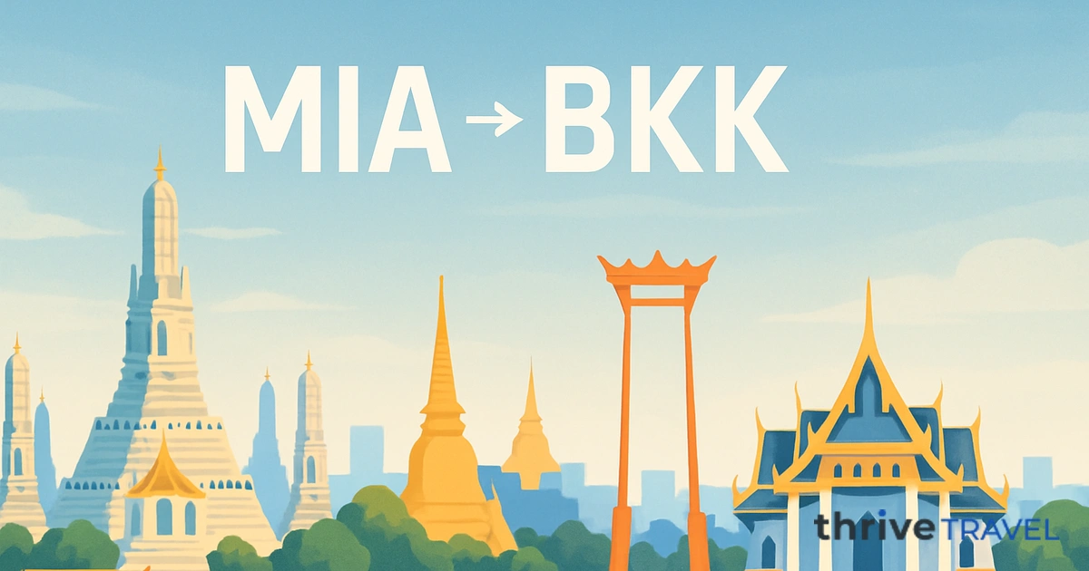 Miami to Bangkok