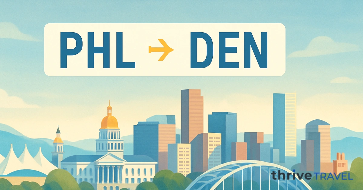 Philadelphia to Denver