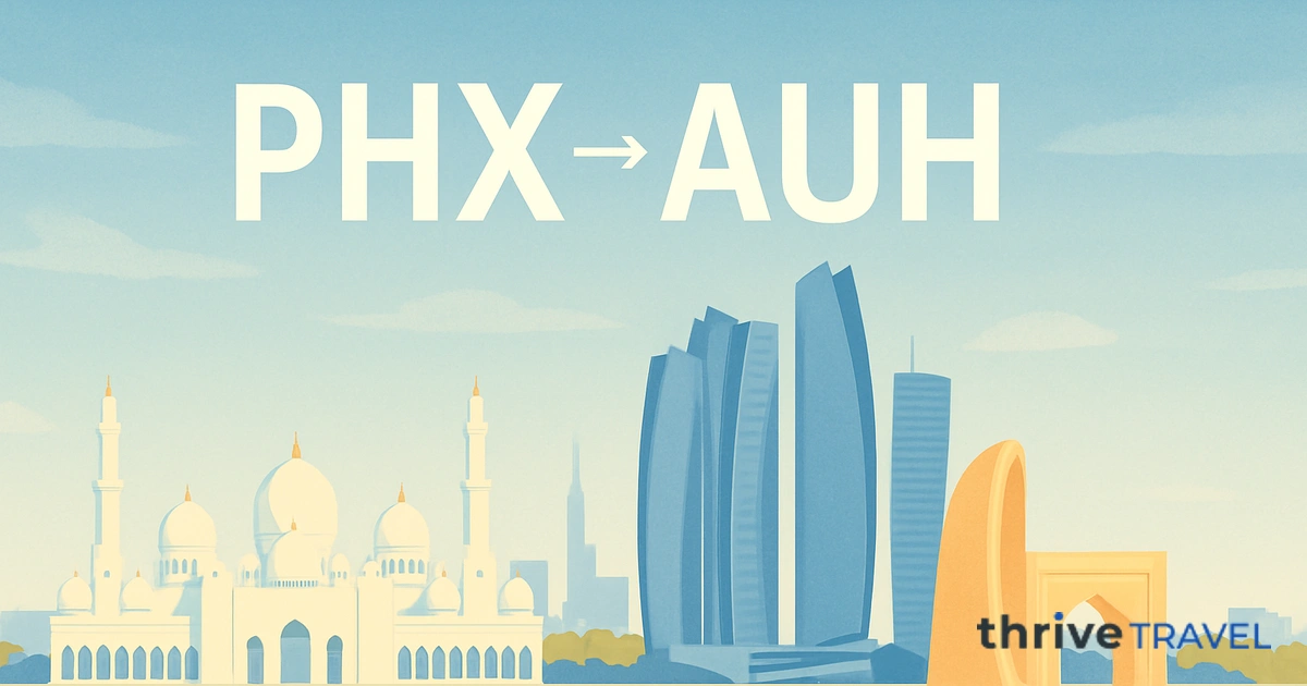 Phoenix to Abu Dhabi