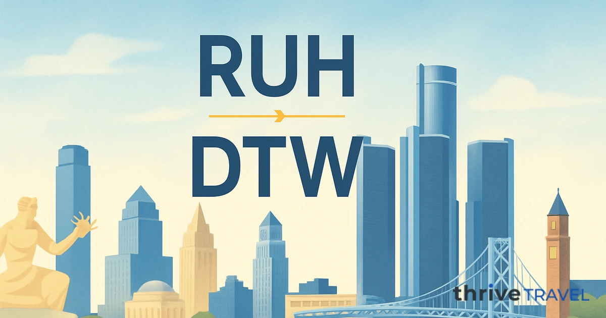 Riyadh to Detroit