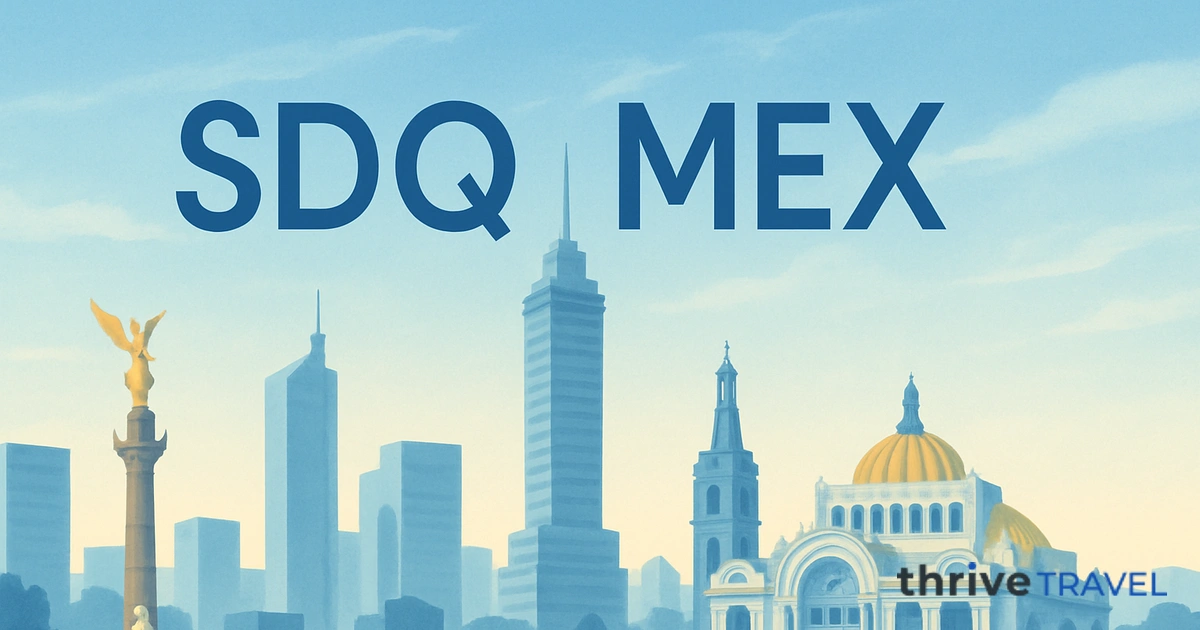 Santo Domingo to Mexico City