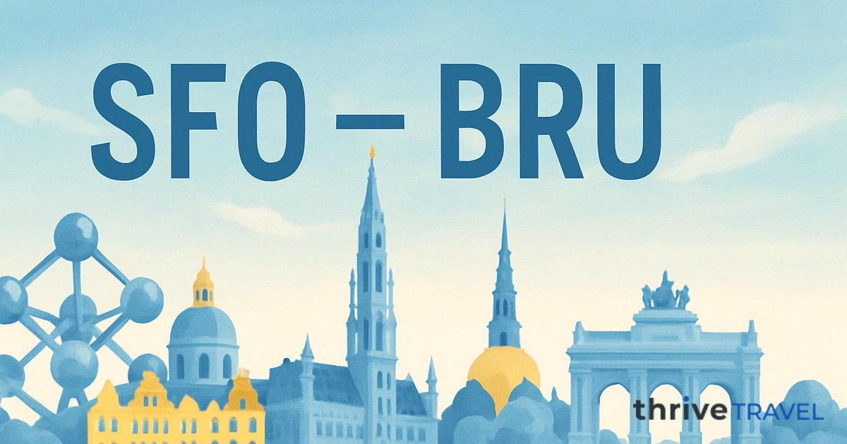 San Francisco to Brussels