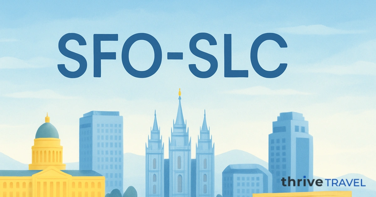 San Francisco to Salt Lake City