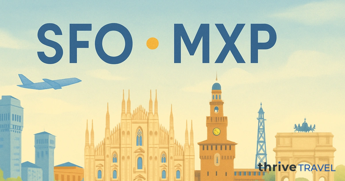 San Francisco to Milan