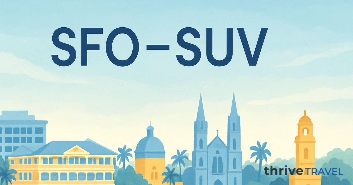 San Francisco to Suva