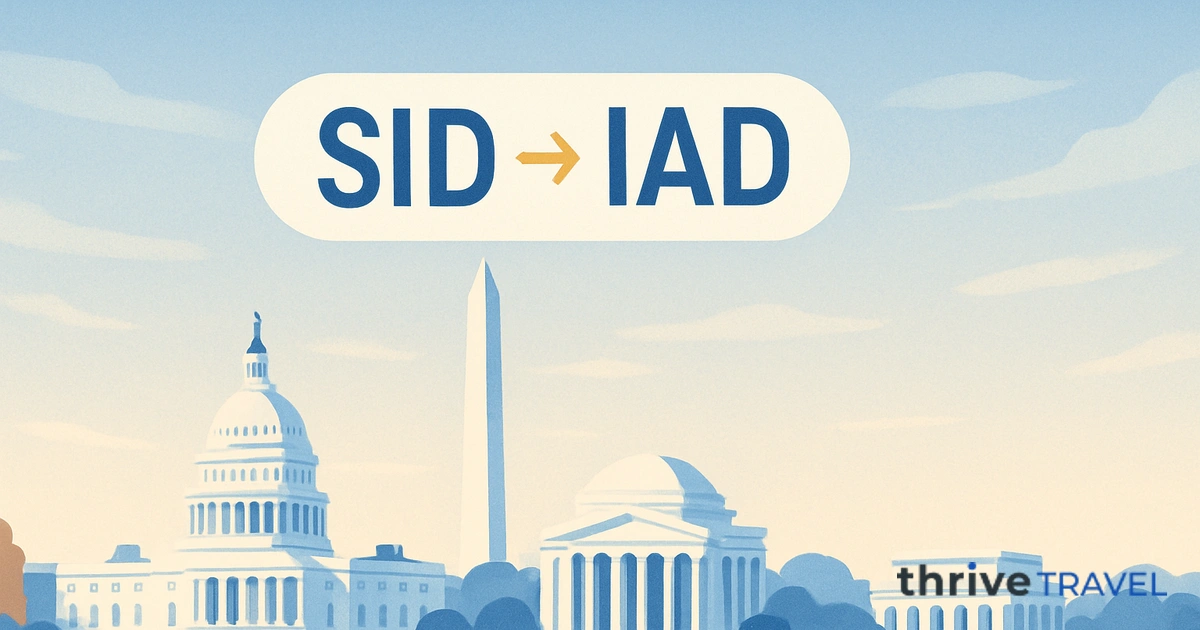 Madrid to Washington