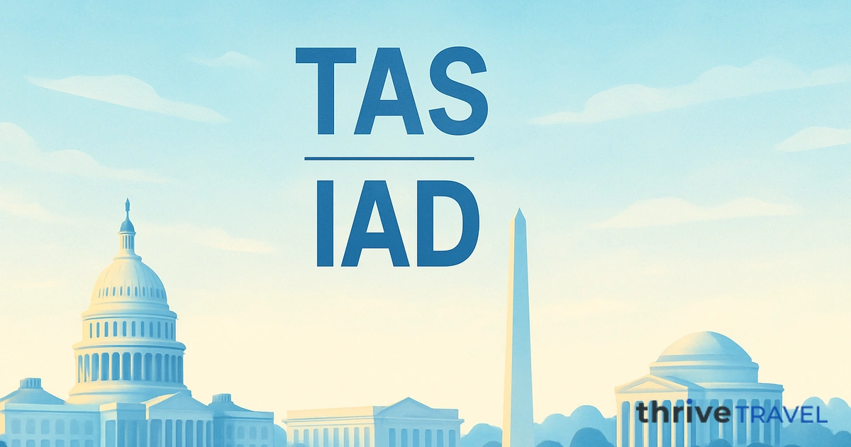 Tashkent to Washington