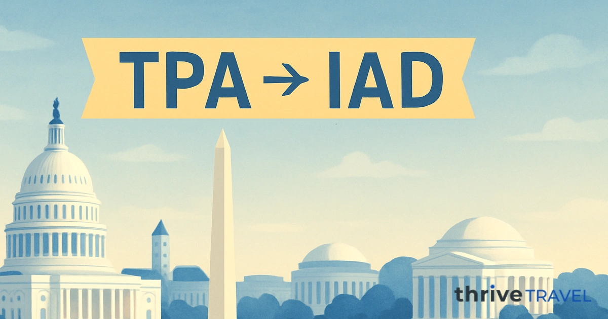 Tampa to Washington