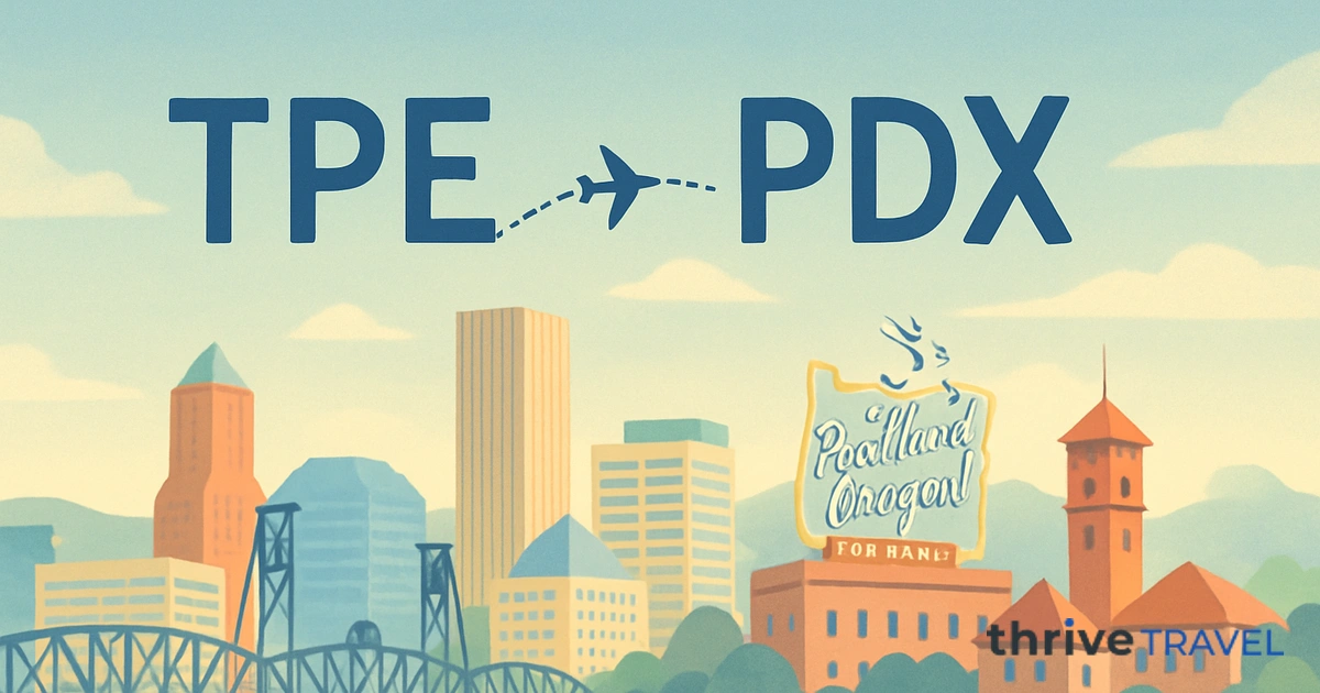 Taipei to Portland