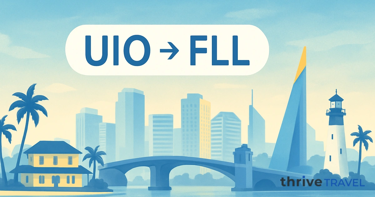 Quito to Fort Lauderdale