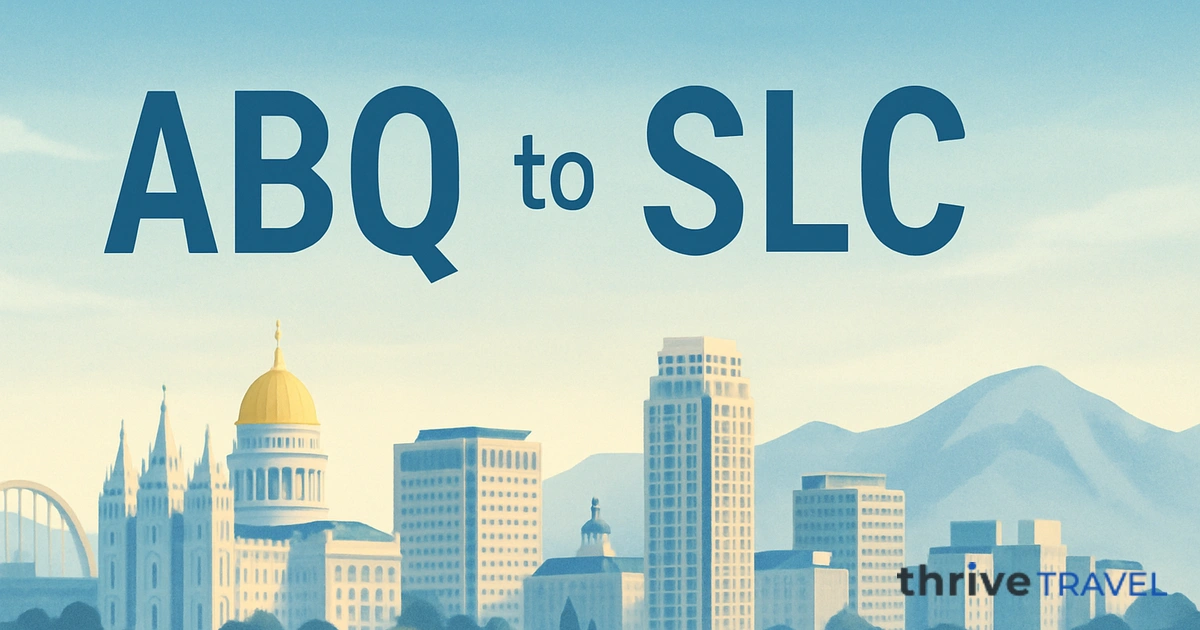 Albuquerque to Salt Lake City