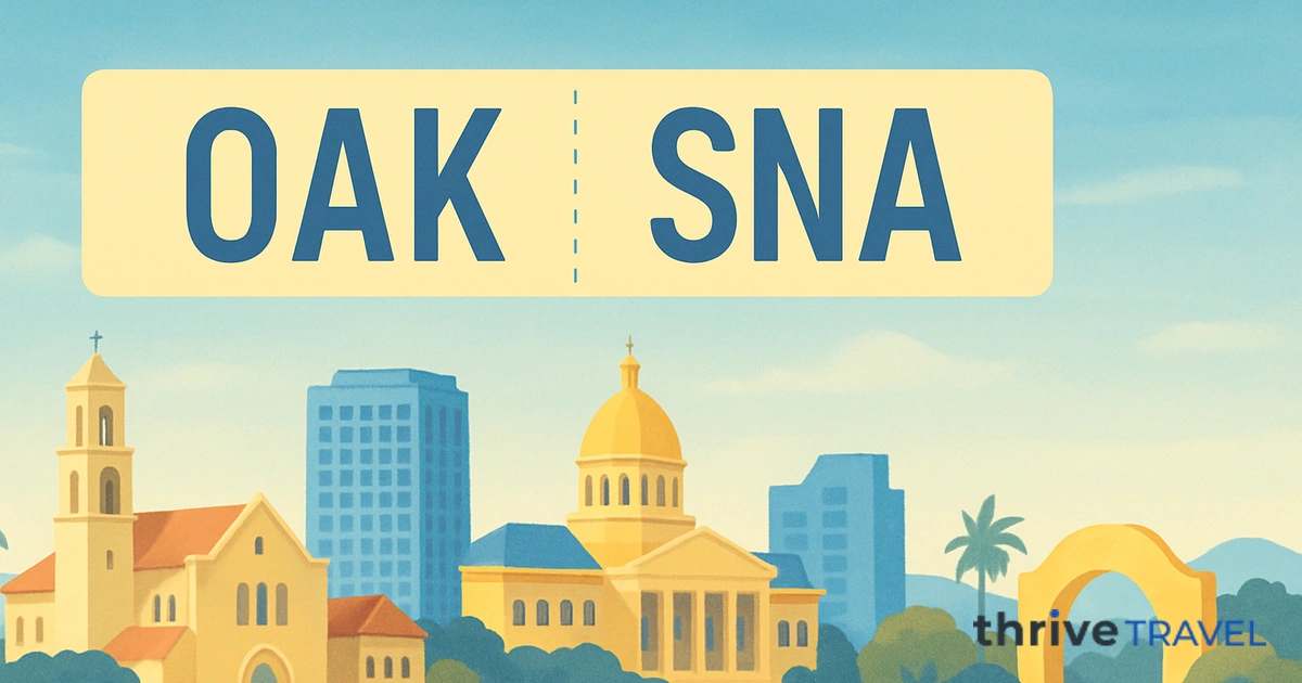 Oakland to Santa Ana