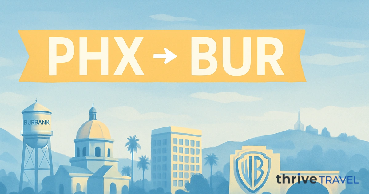 Phoenix to Burbank