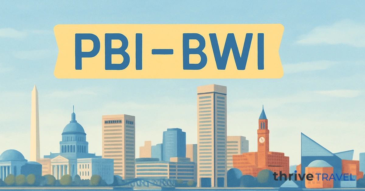 West Palm Beach to Baltimore