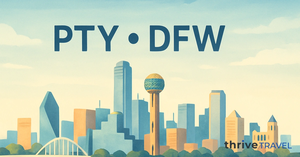 Panama City to Dallas