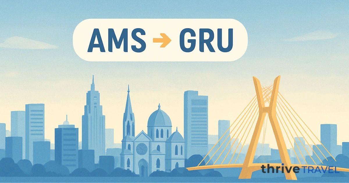 Amsterdam to São Paulo