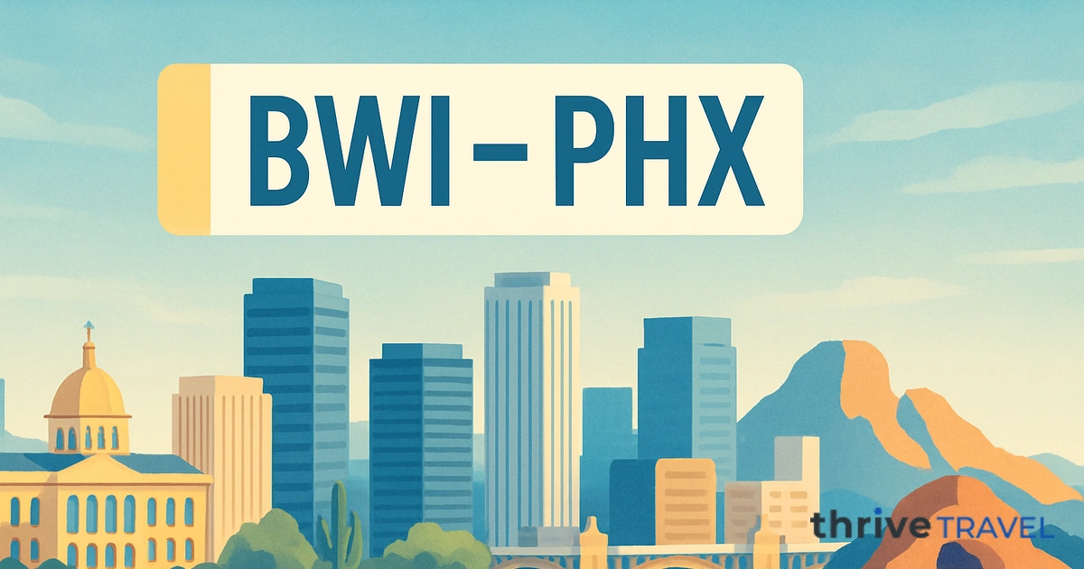 Baltimore to Phoenix