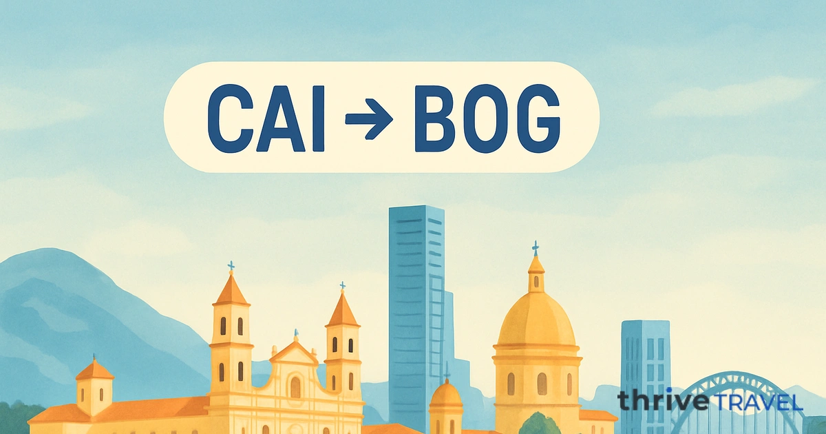 Cairo to Bogota