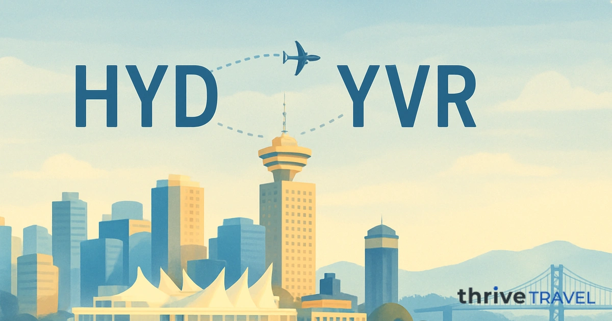 Hyderabad to Vancouver