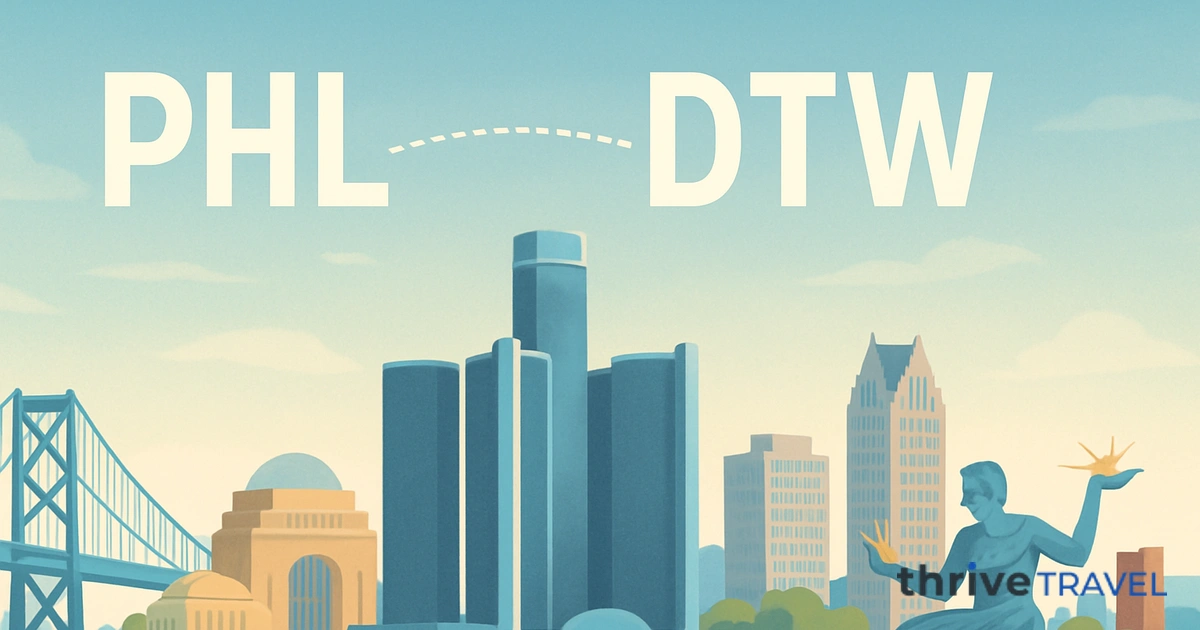 Philadelphia to Detroit