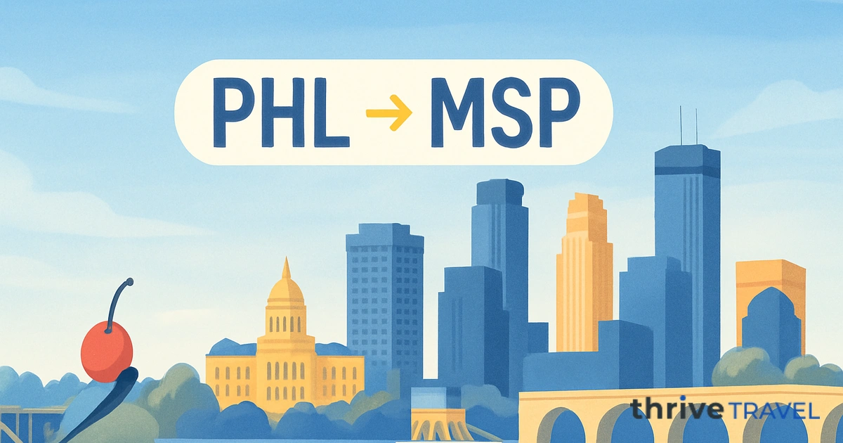 Philadelphia to Minneapolis