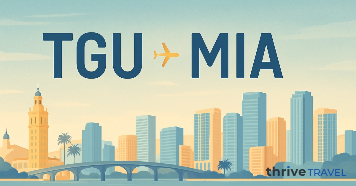 Tegucigalpa to Miami