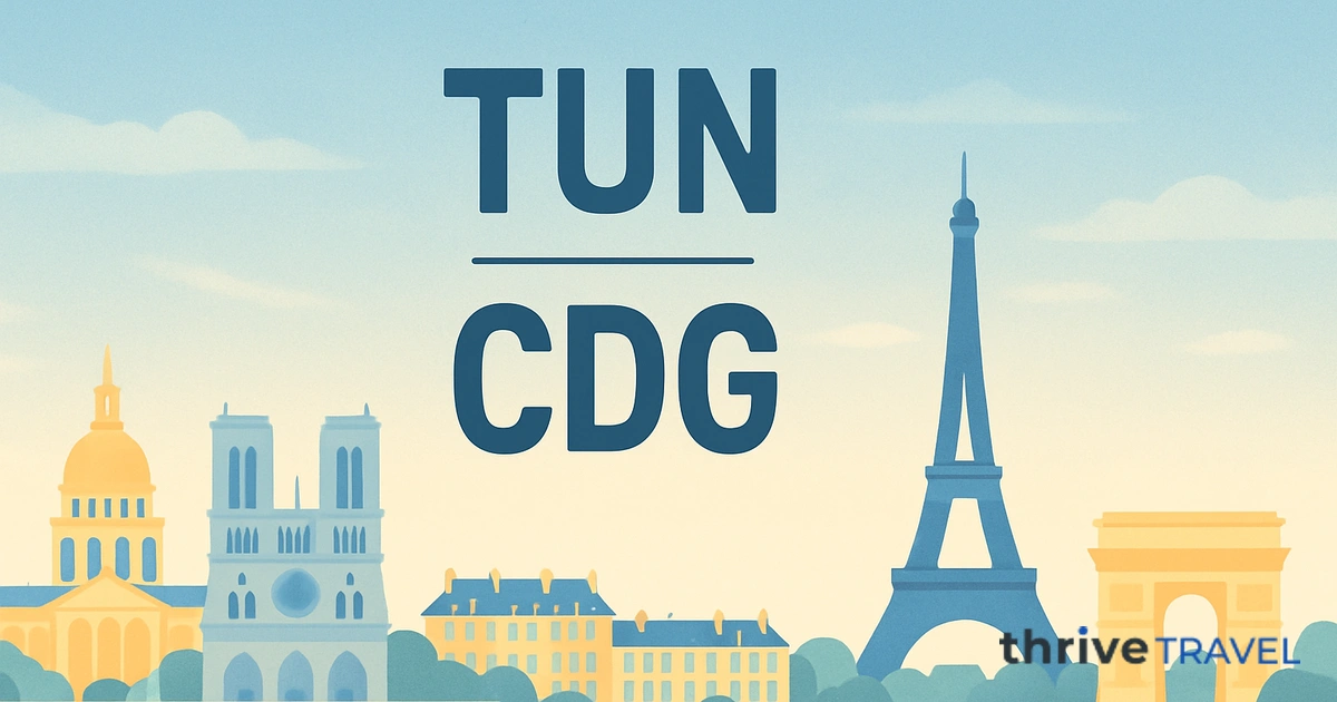 Tunis to Paris