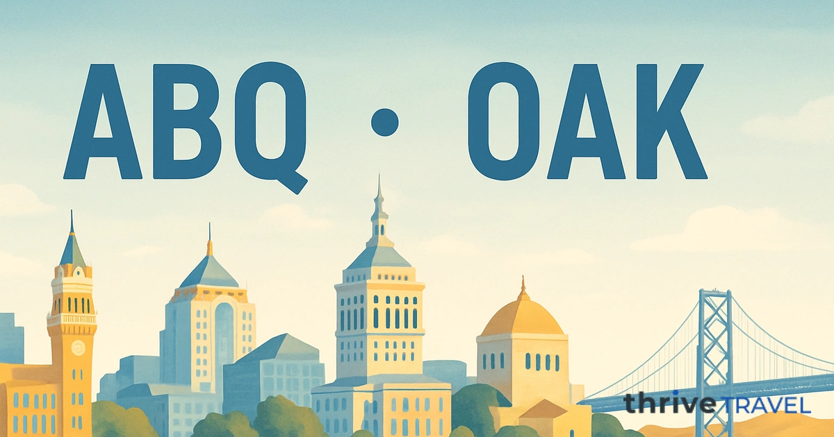 Albuquerque to Oakland
