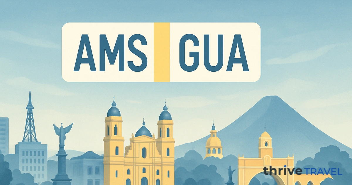 Amsterdam to Guatemala City