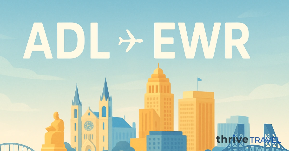Adelaide to Newark
