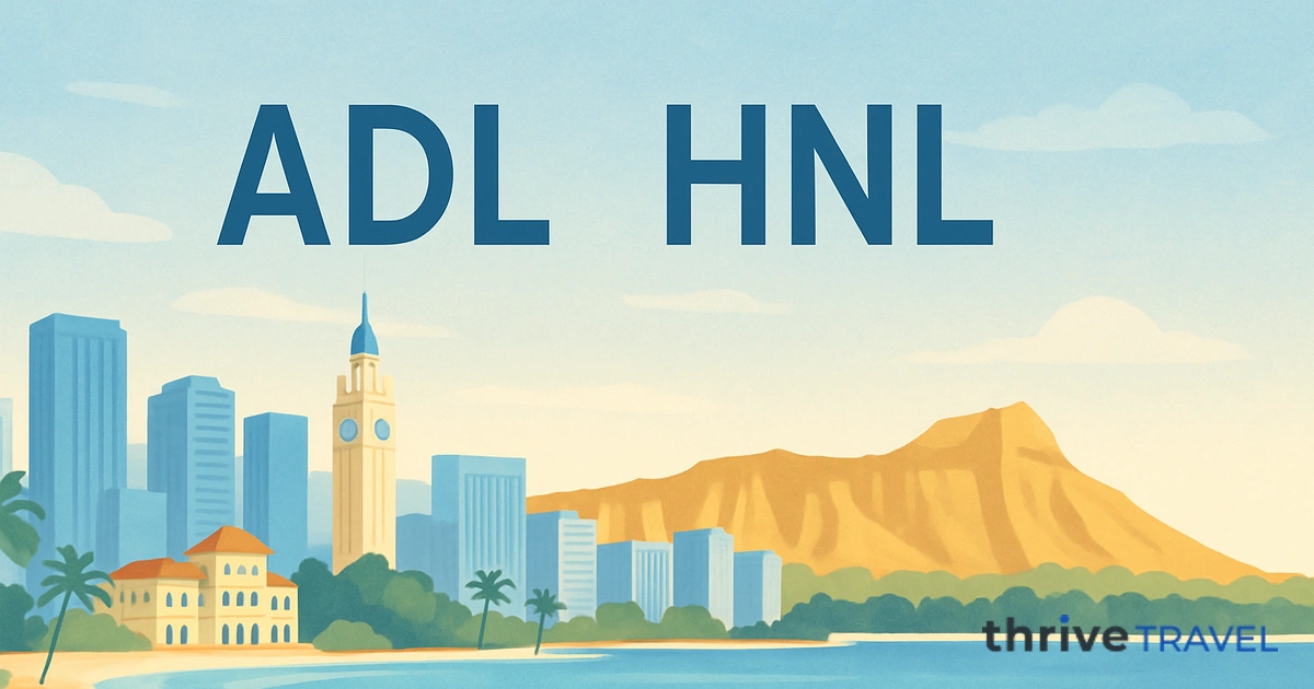 Adelaide to Honolulu