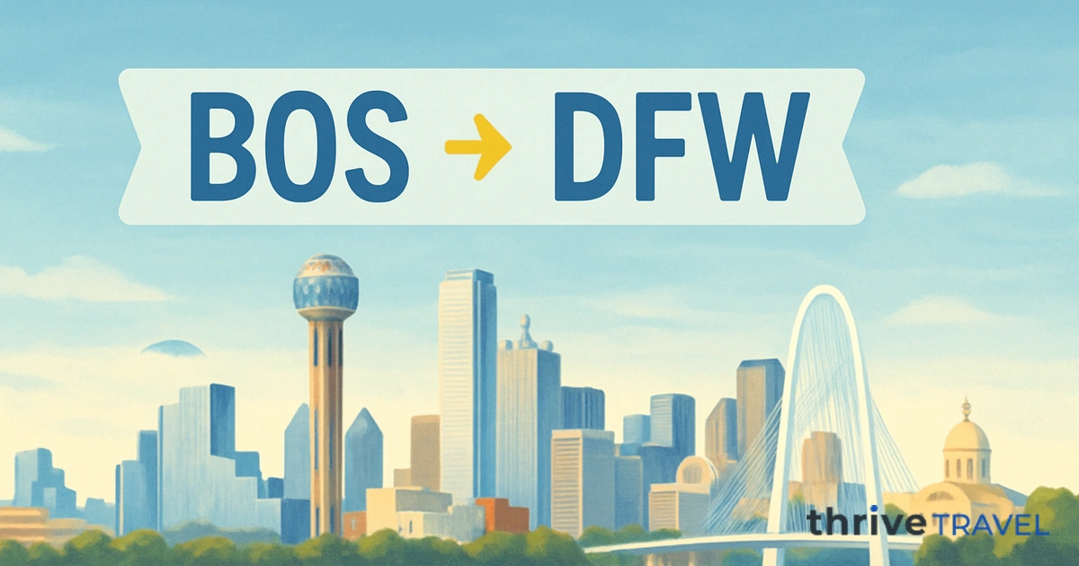 Boston to Dallas