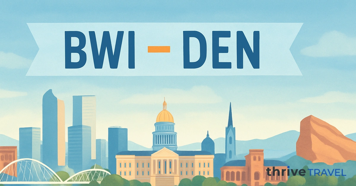 Baltimore to Denver