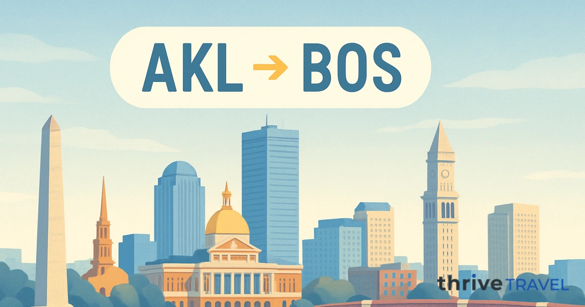 Auckland to Boston