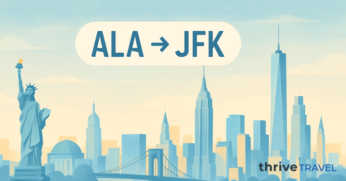 Almaty to New York