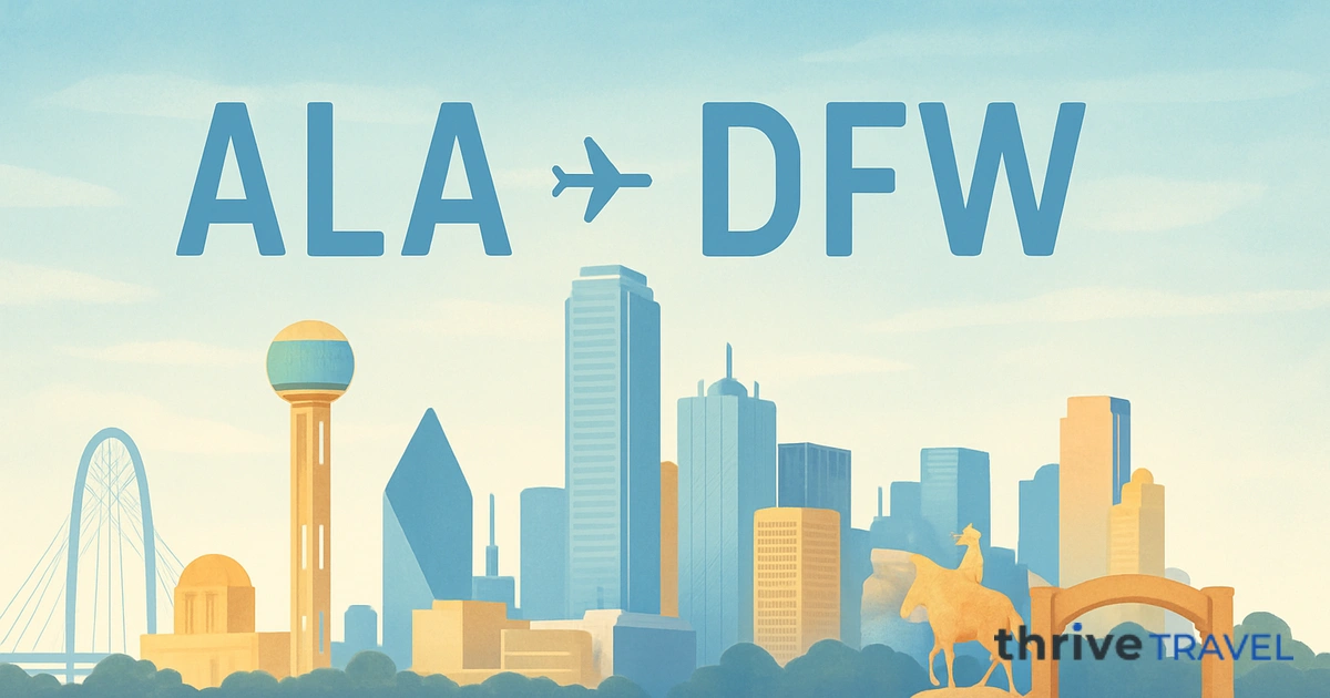 Almaty to Dallas