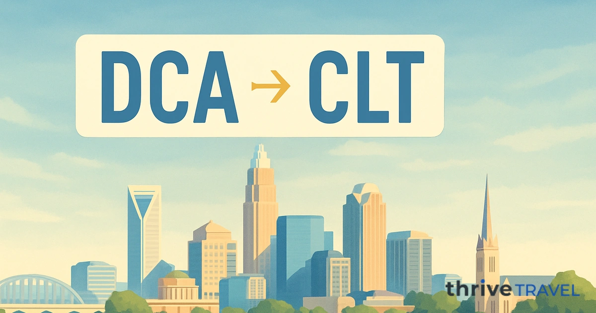 Washington to Charlotte