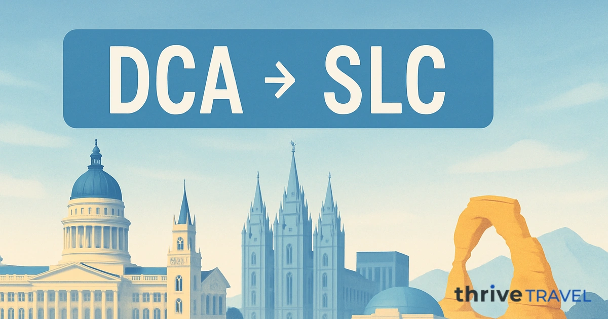 Washington to Salt Lake City