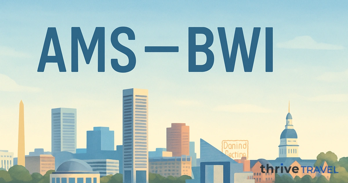Amsterdam to Baltimore