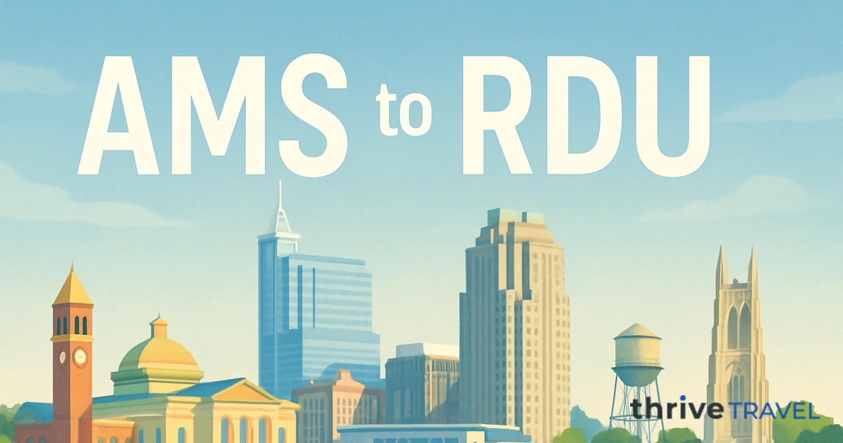 Amsterdam to Raleigh