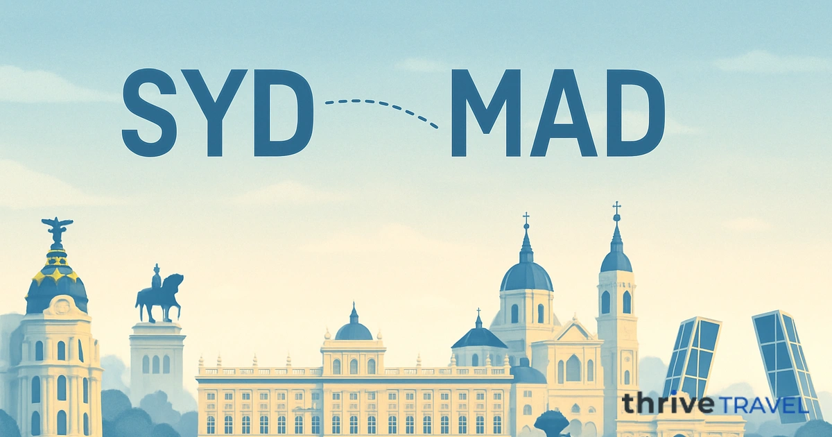 Sydney to Madrid