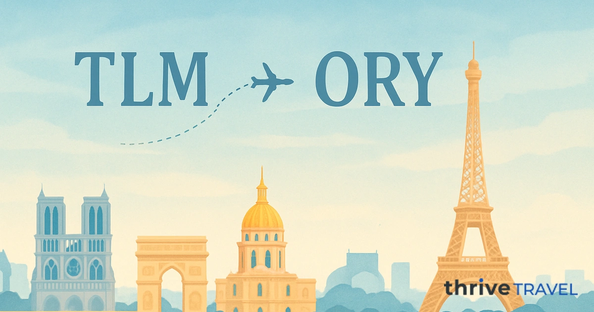 Tlemcen to Paris Orly