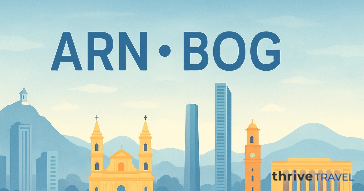 Stockholm to Bogotá